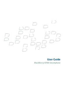 Blackberry 8700 manual. Tablet Instructions.