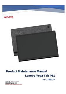 Lenovo Yoga Tab 11 manual. Tablet Instructions.